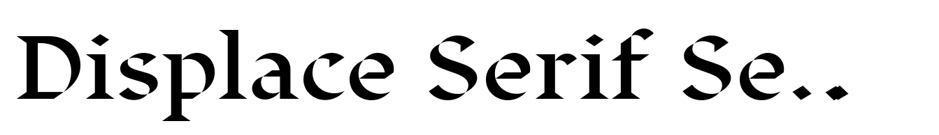 Displace Serif Semi Bold